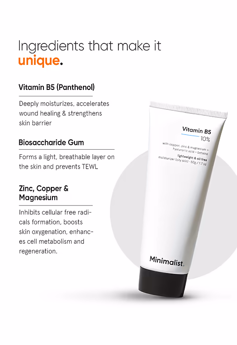Vitamin B5 10% Moisturiser