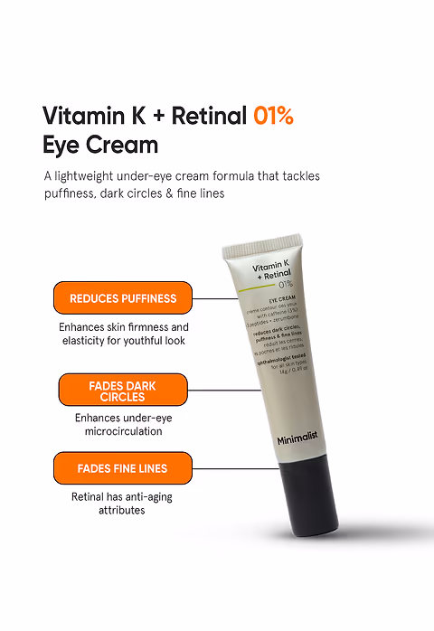 Vitamin K + Retinal 1% Eye Cream