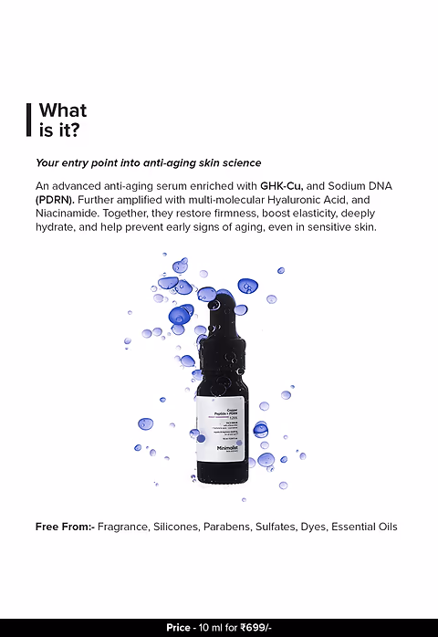 Copper Peptide + PDRN 1.25% Face Serum