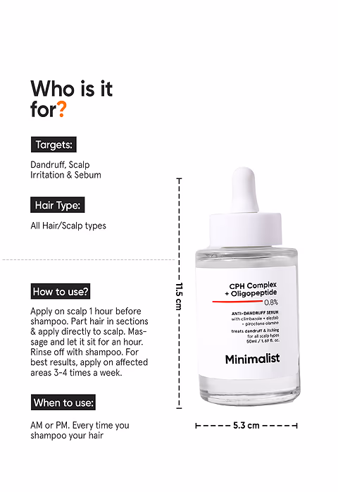 CPH Complex + Oligopeptide 0.8% Anti-Dandruff Serum