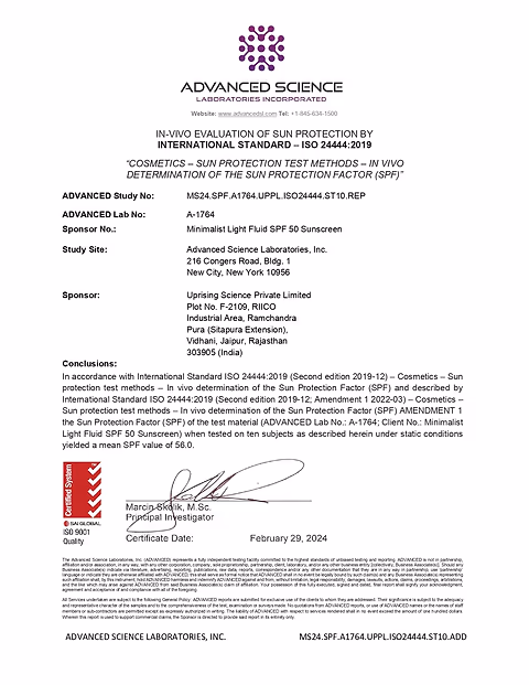 Minimalist Light Fluid SPF 50 Sunscreen-SPF Certificate_page-0001.jpg__PID:72338b65-e030-4a66-95e6-a840ebf1e265