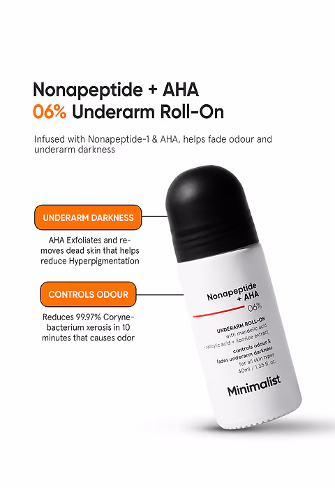 Nonapeptide + AHA 6% Underarm Roll-On