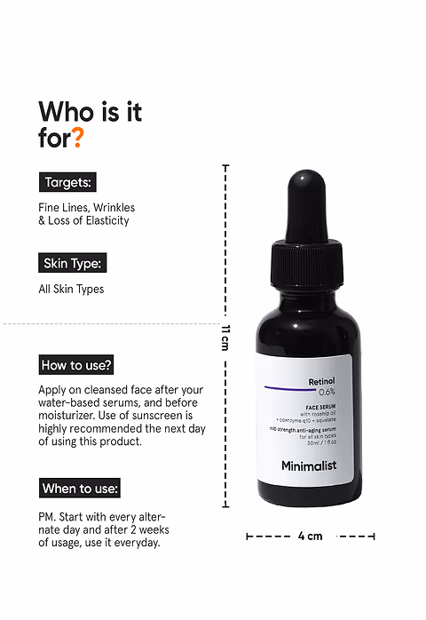 Retinol 0.6% Face Serum