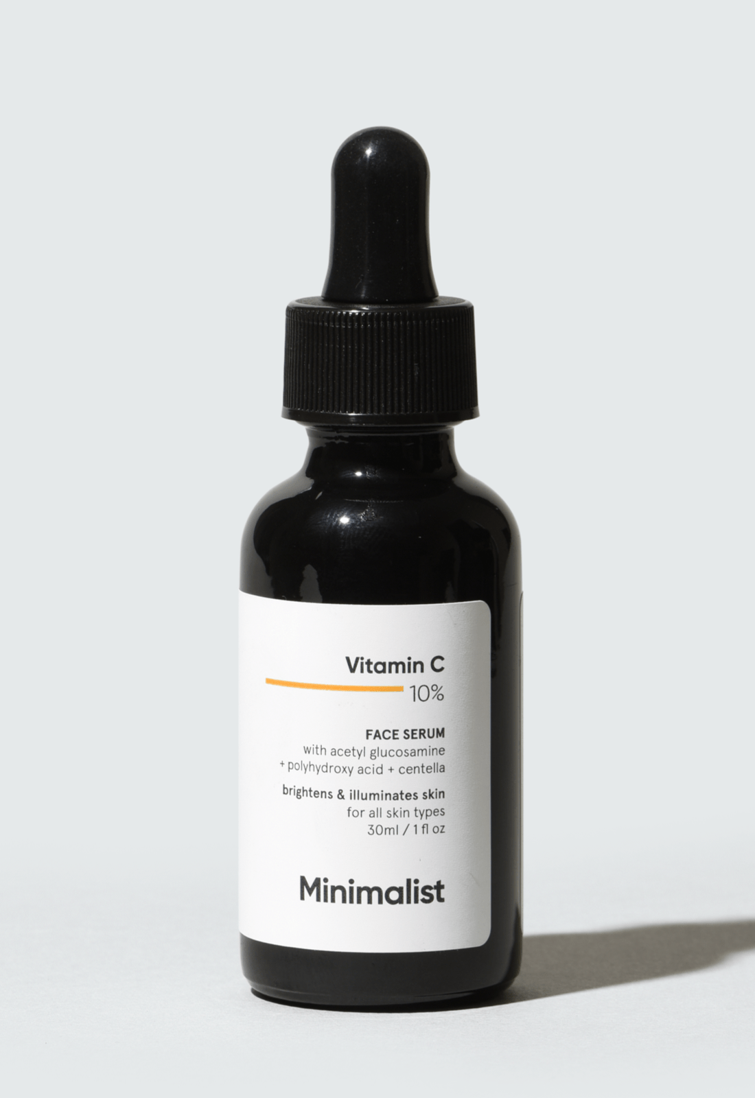 Vitamin C 10% for Brighter Glowing Skin - Stable & Effective Face Serum with pure Ethyl Ascorbic Acid & 1% Acetyl Glucosamine